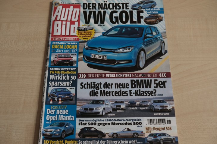 Deckblatt Auto Bild (11/2010)